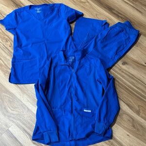 Cherokee Royal Blue Scrub Set